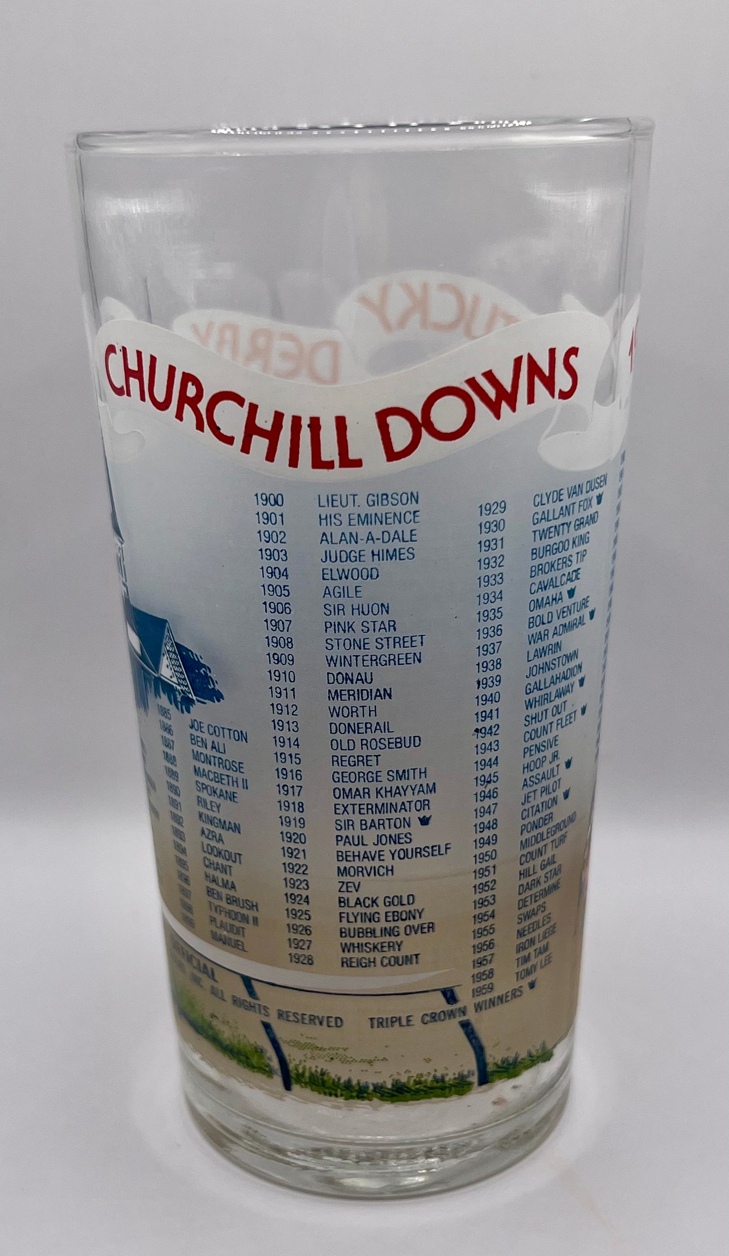 1979 Kentucky Derby Glass