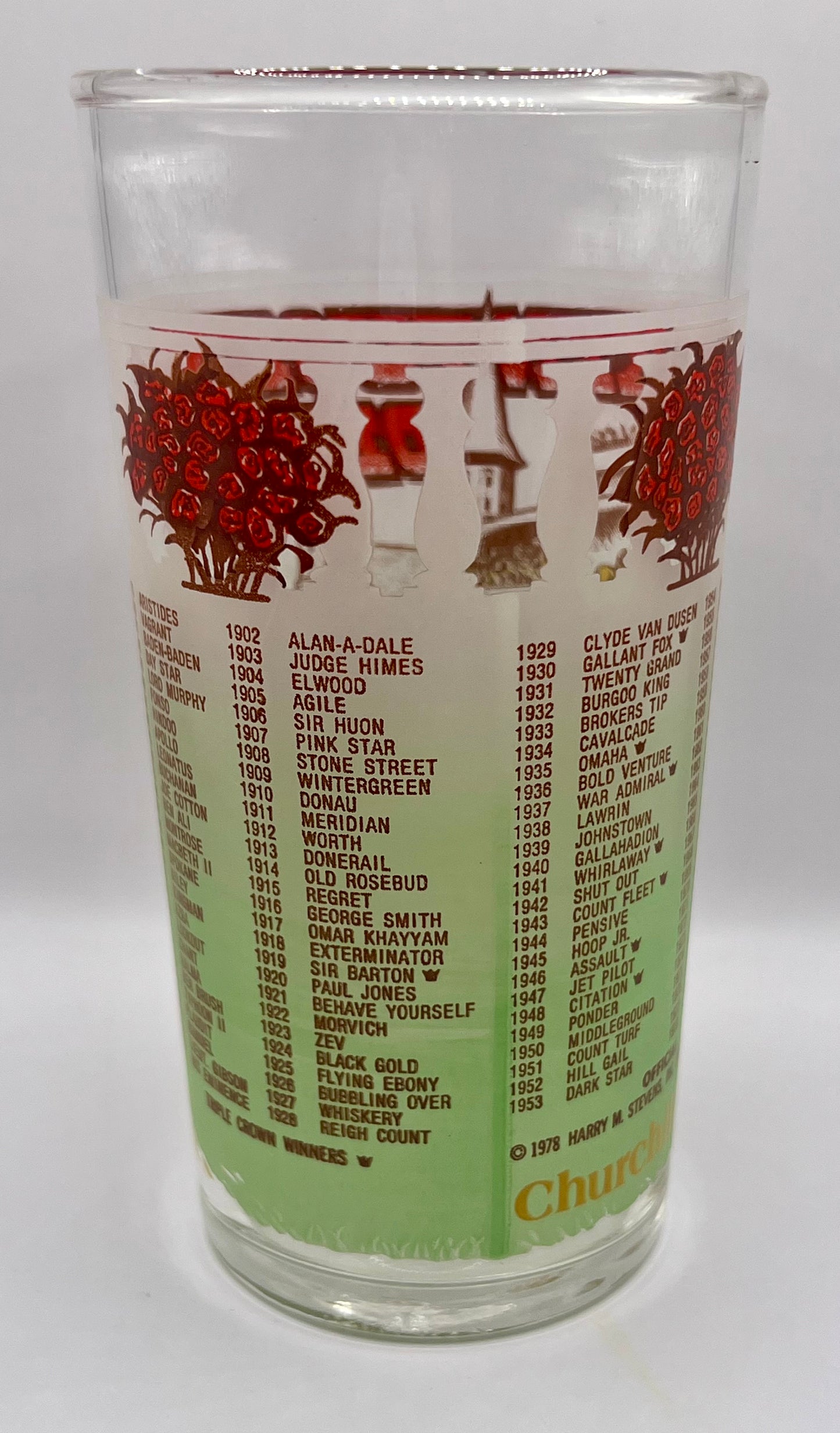 1978 Kentucky Derby Glass