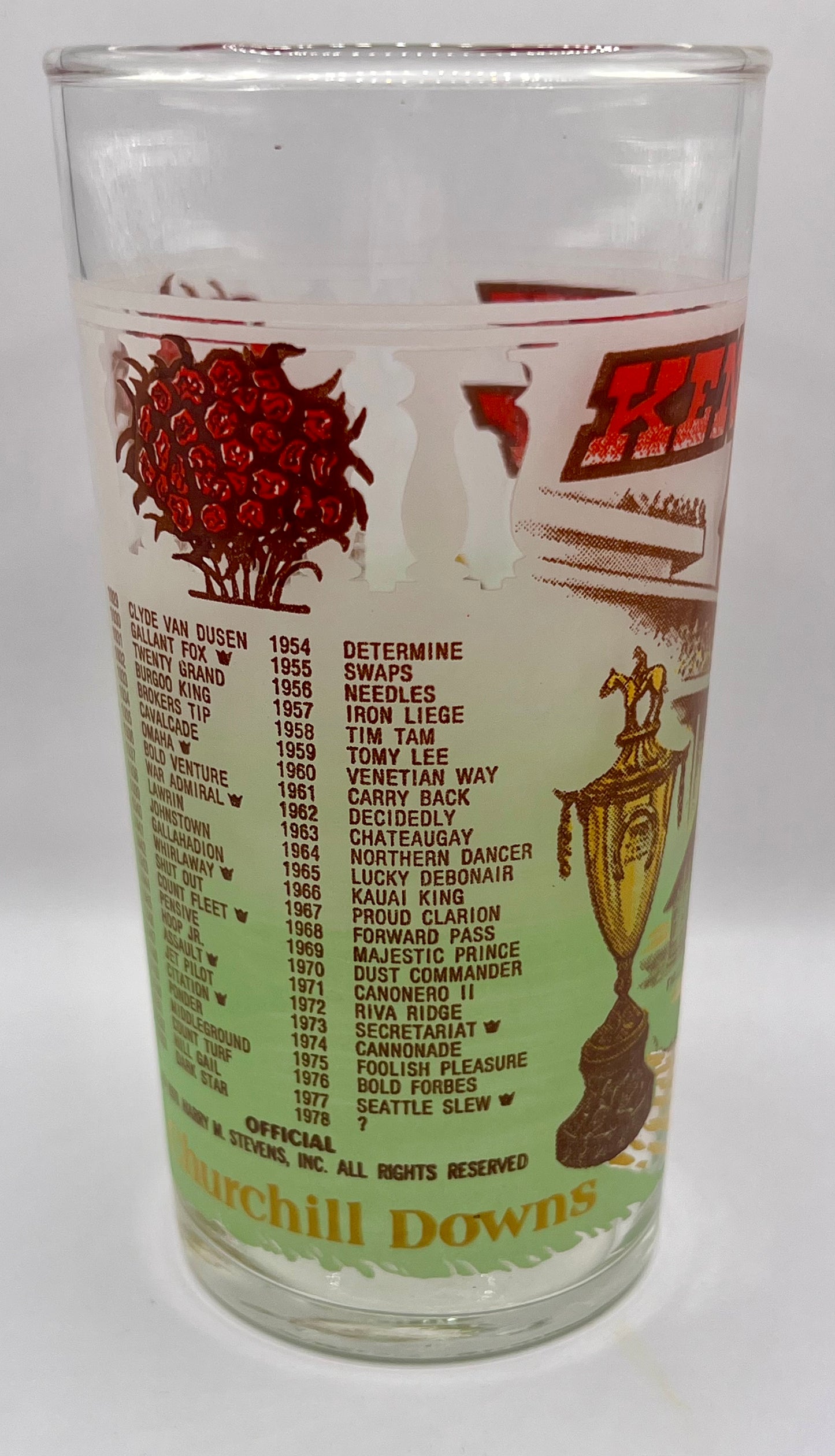 1978 Kentucky Derby Glass