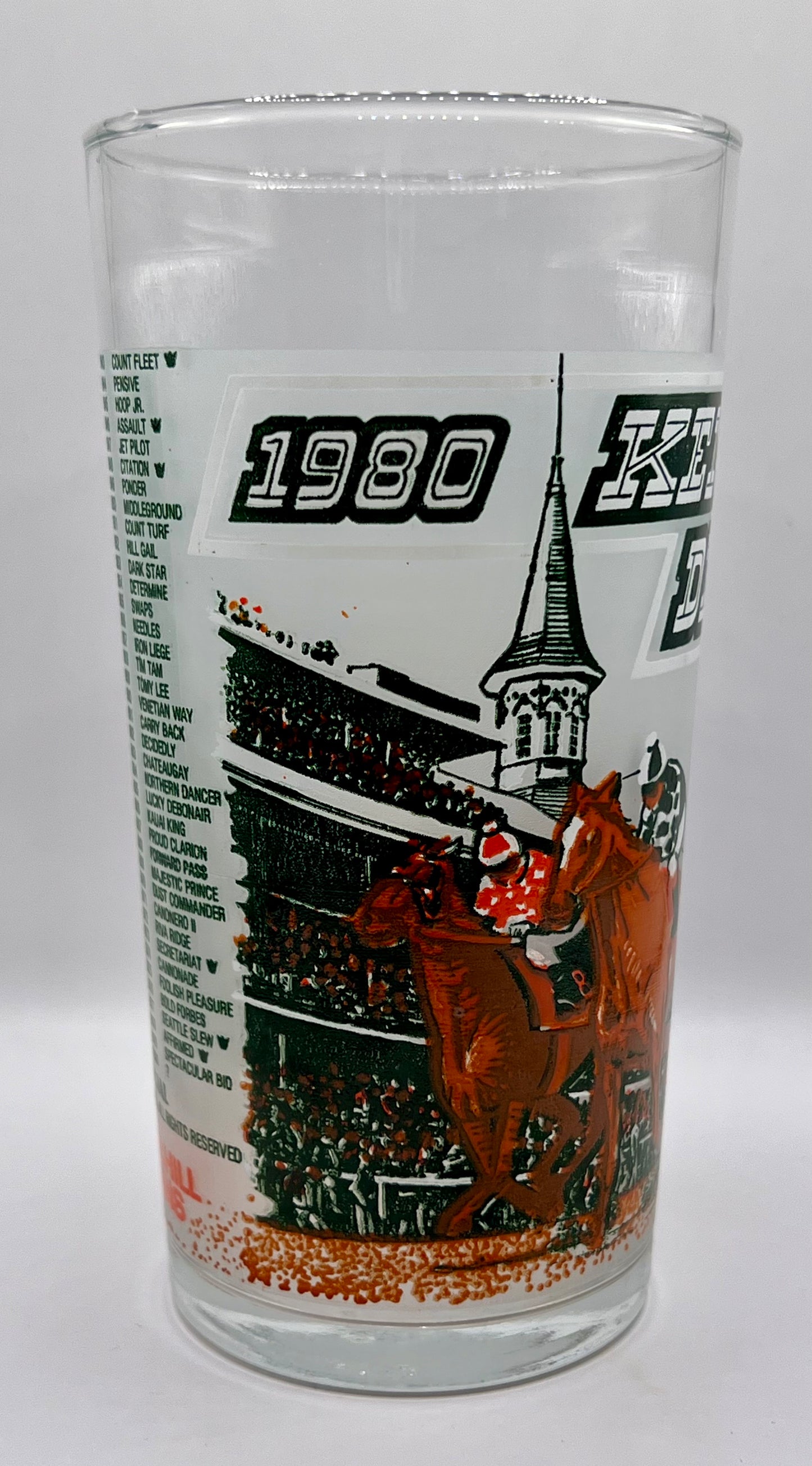 1980 Kentucky Derby Glass