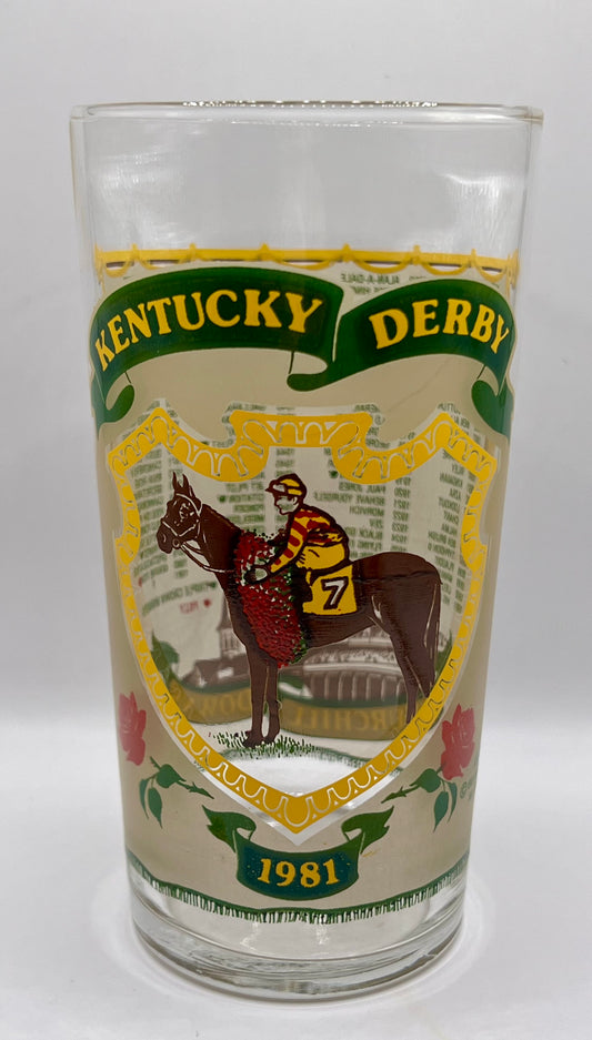 1981 Kentucky Derby Glass