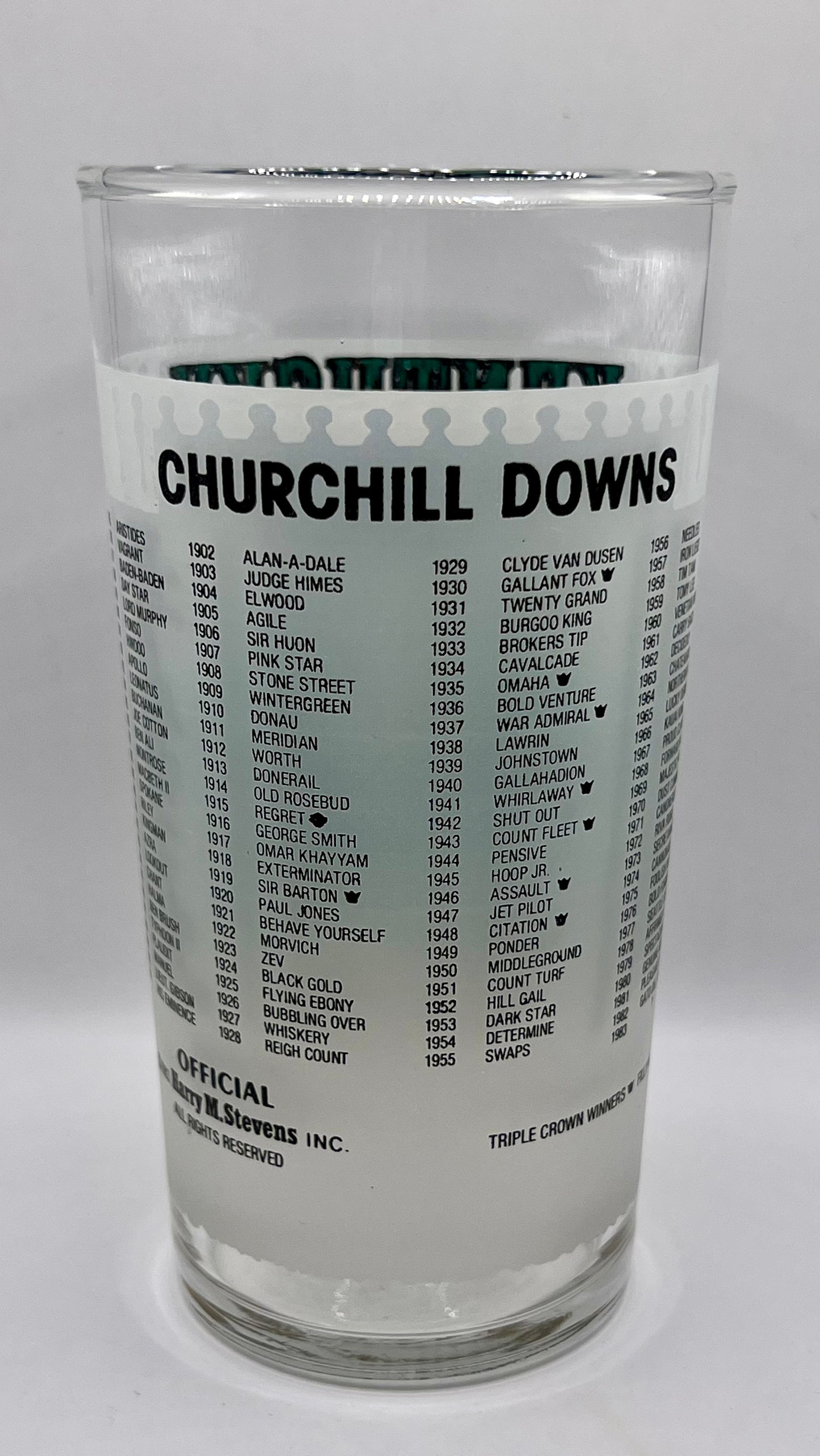 1983 Kentucky Derby Glass