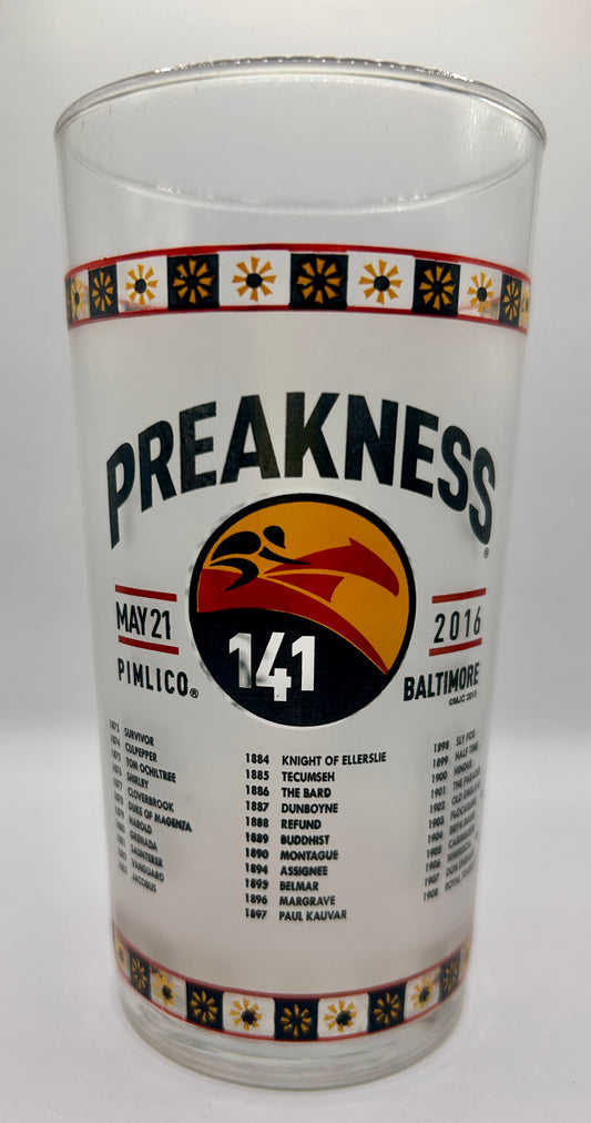 2016 Preakness Stakes Glass