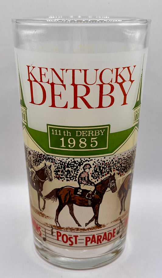 1985 Kentucky Derby Glass
