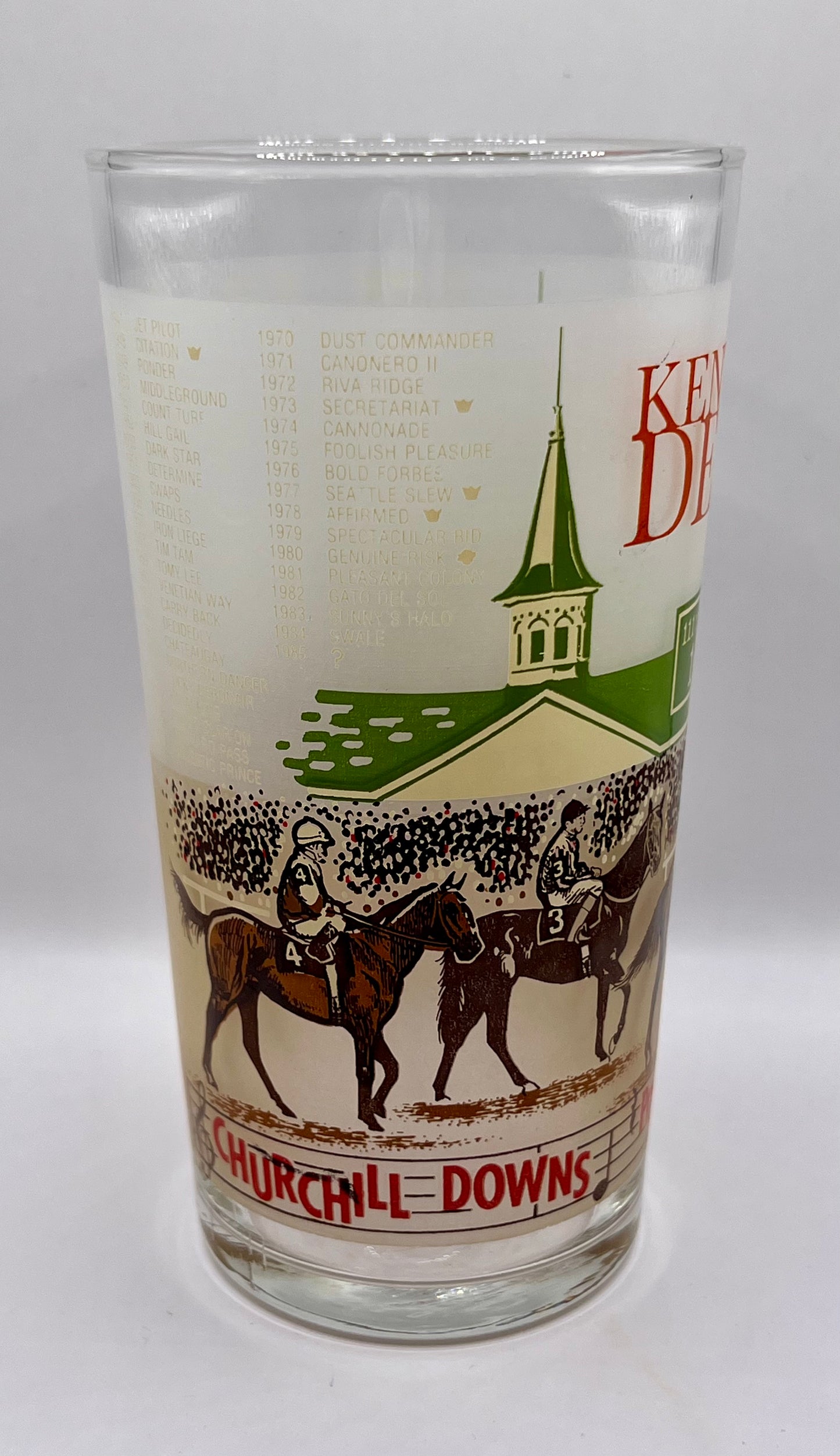 1985 Kentucky Derby Glass