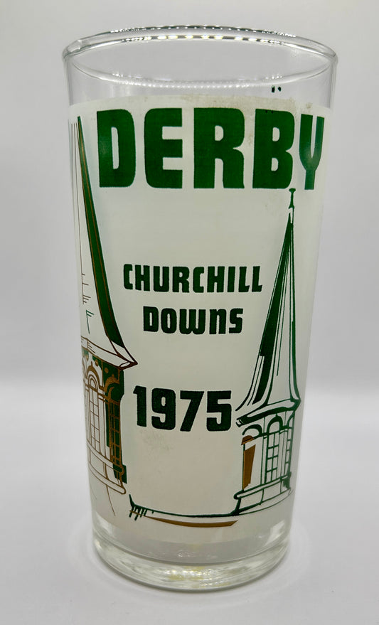 1975 Unofficial Kentucky Derby BAR Glass