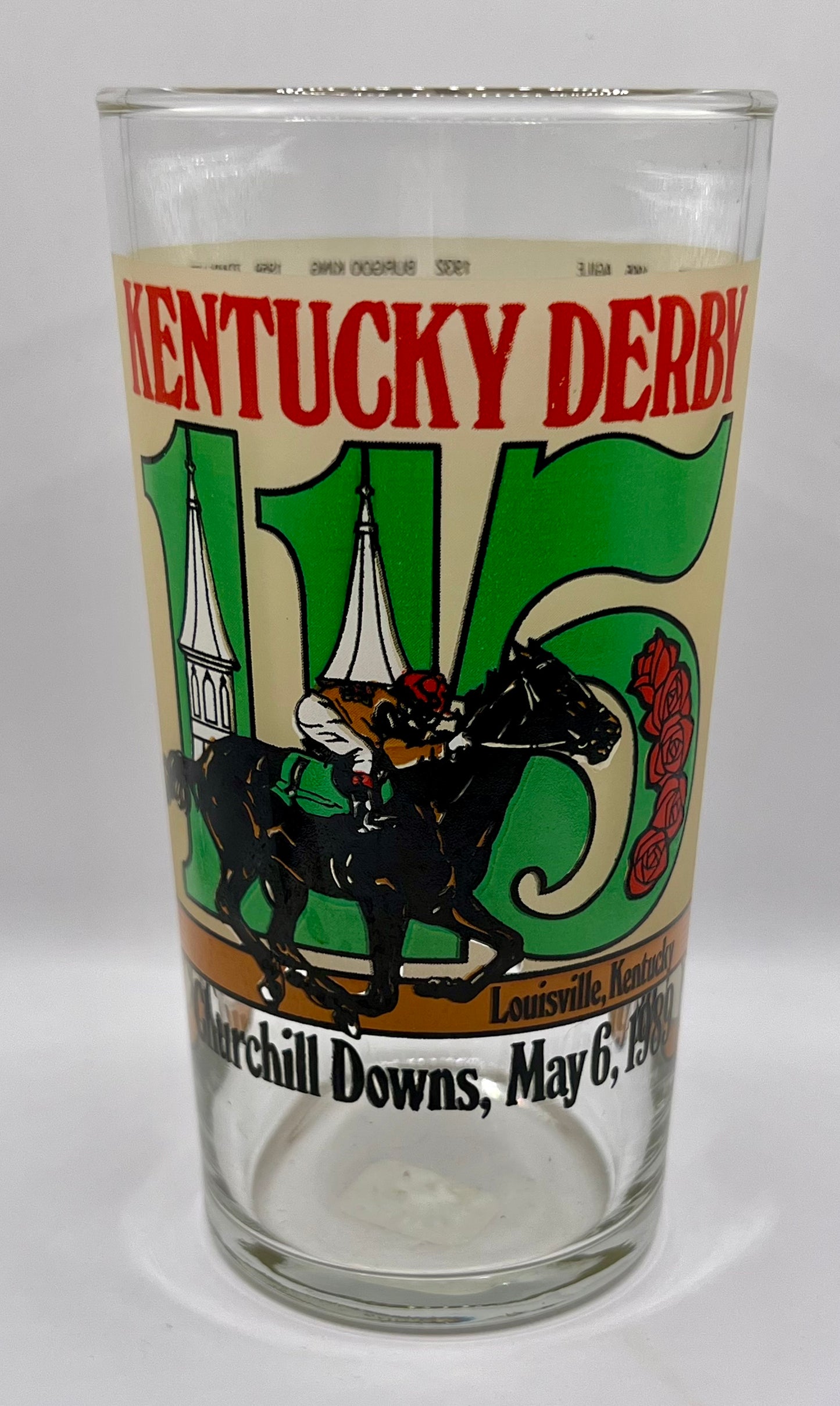 1989 Kentucky Derby Glass