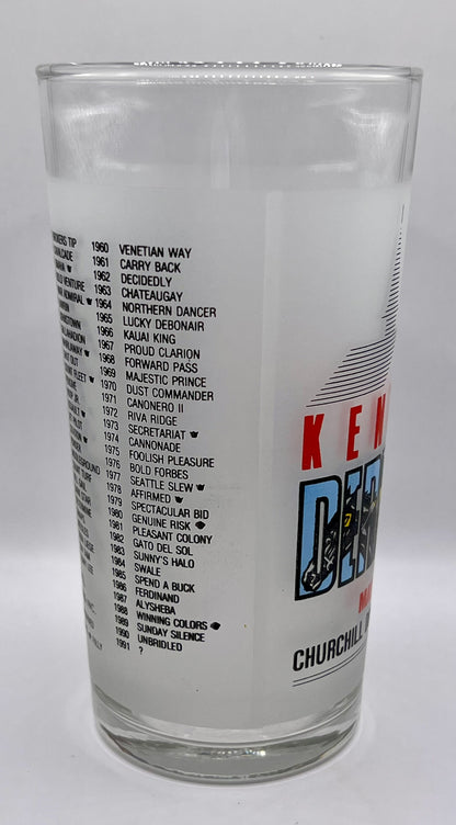1991 Kentucky Derby Glass