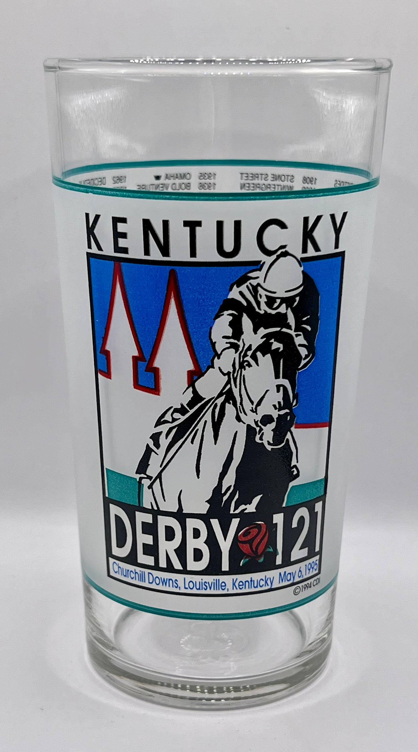 1995 Kentucky Derby Glass