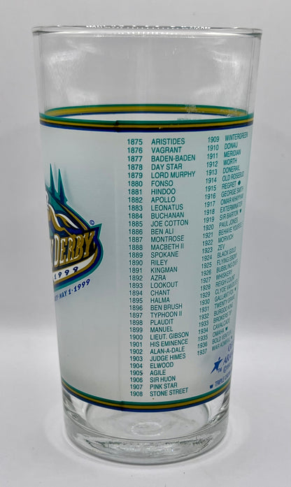 1999 Kentucky Derby Glass