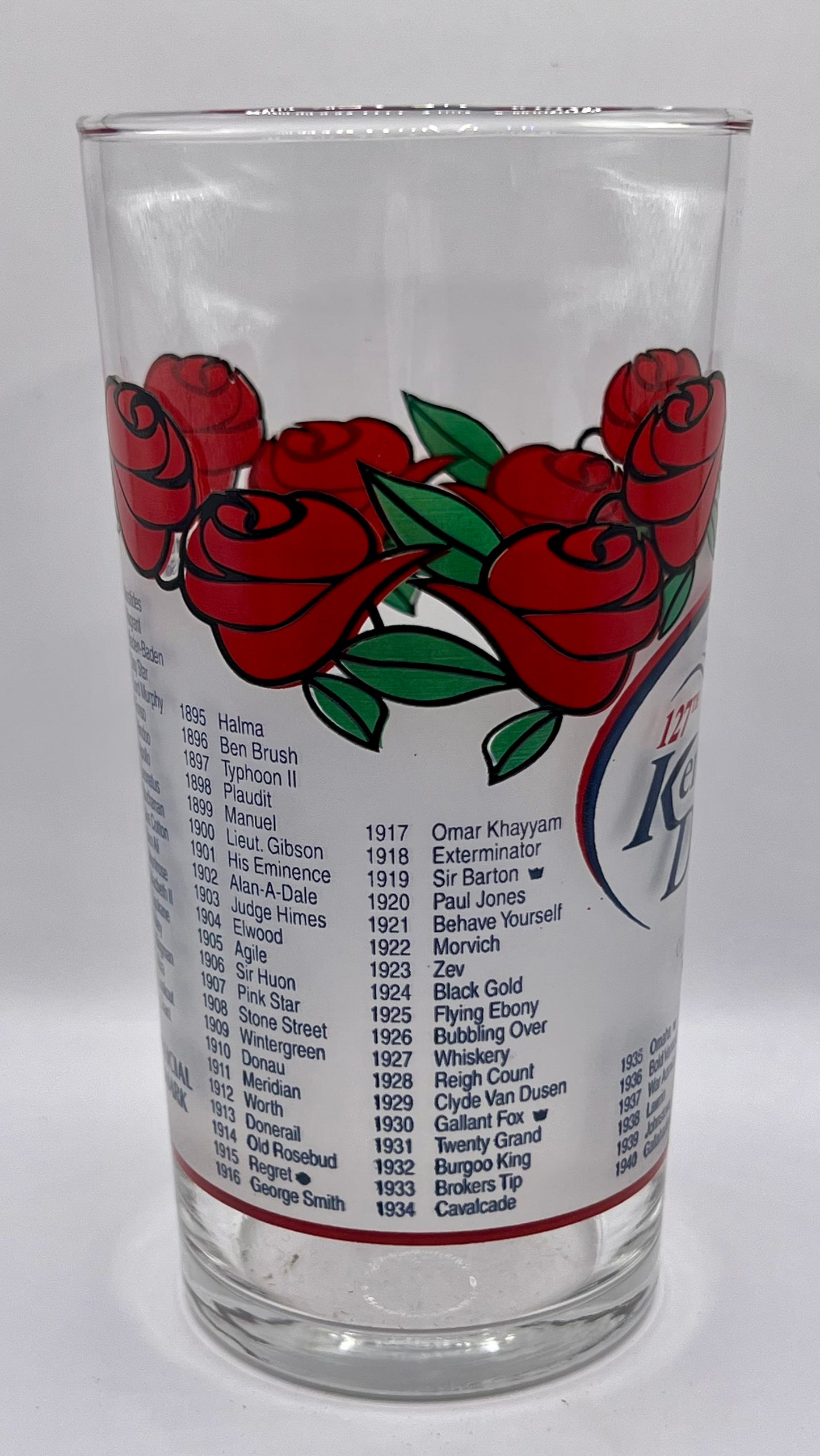 2001 Kentucky Derby Glass