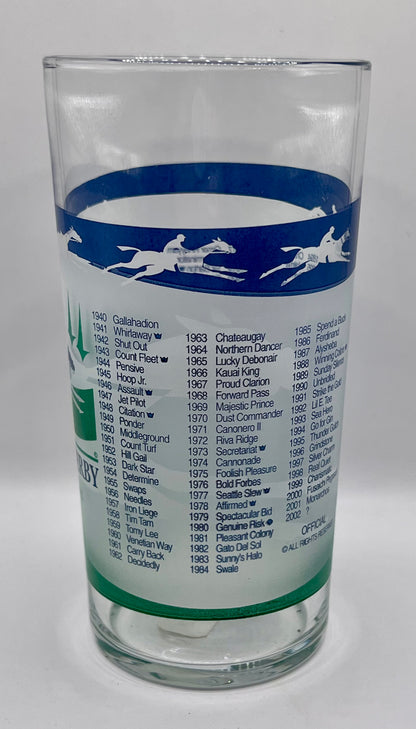 2002 Kentucky Derby Glass