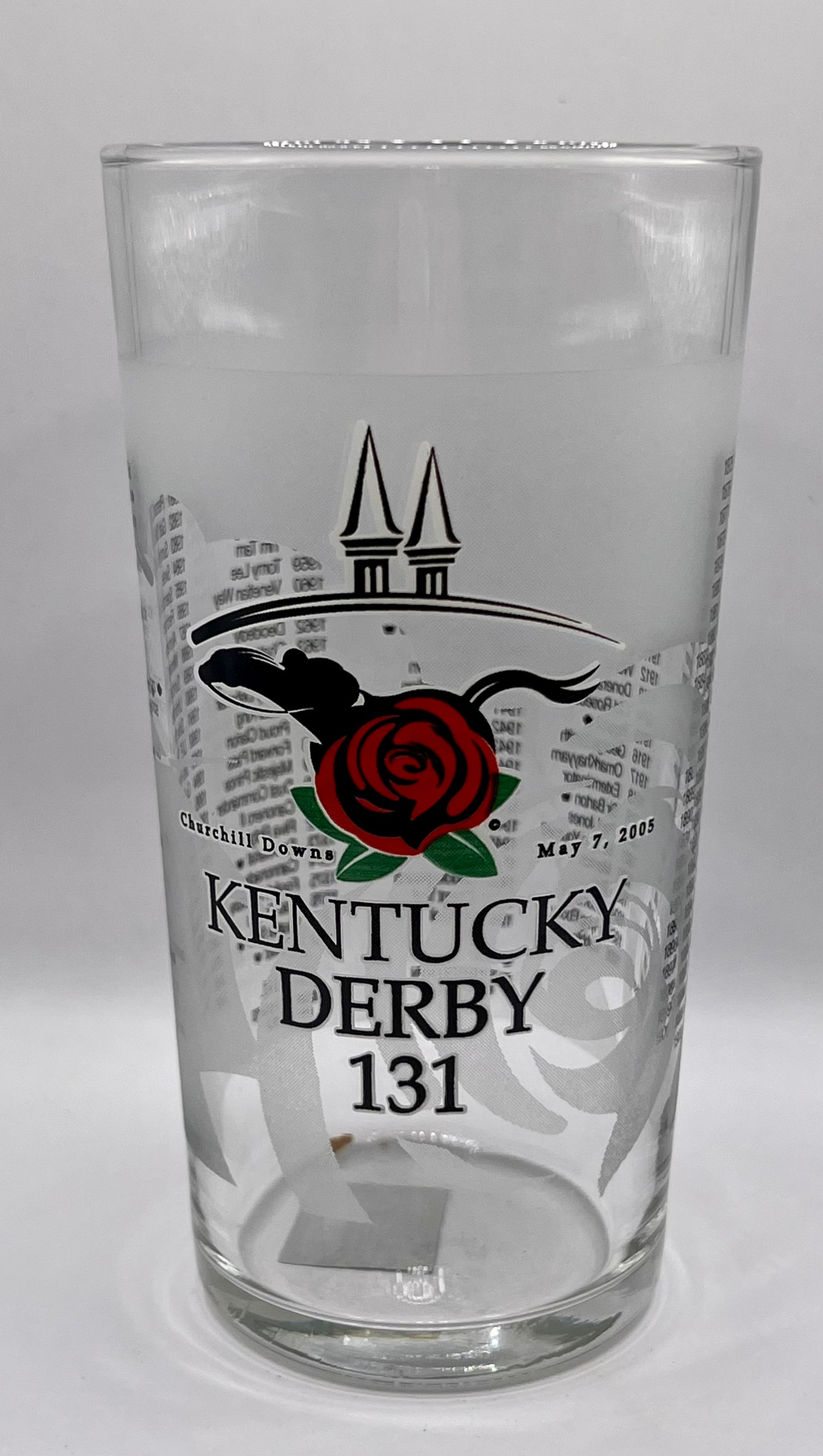 2005 Kentucky Derby Glass