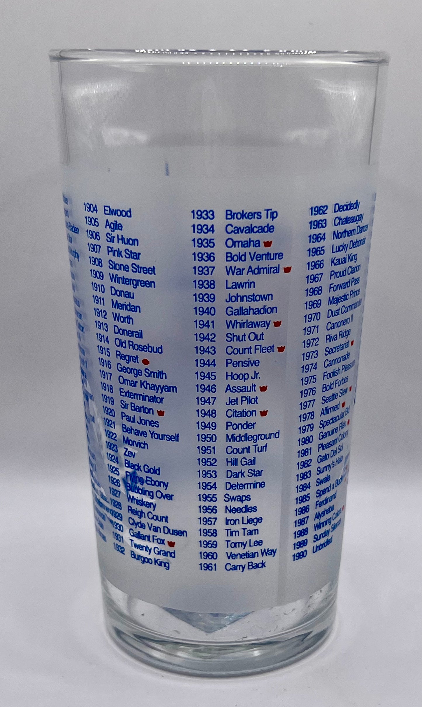 2008 Kentucky Derby Glass