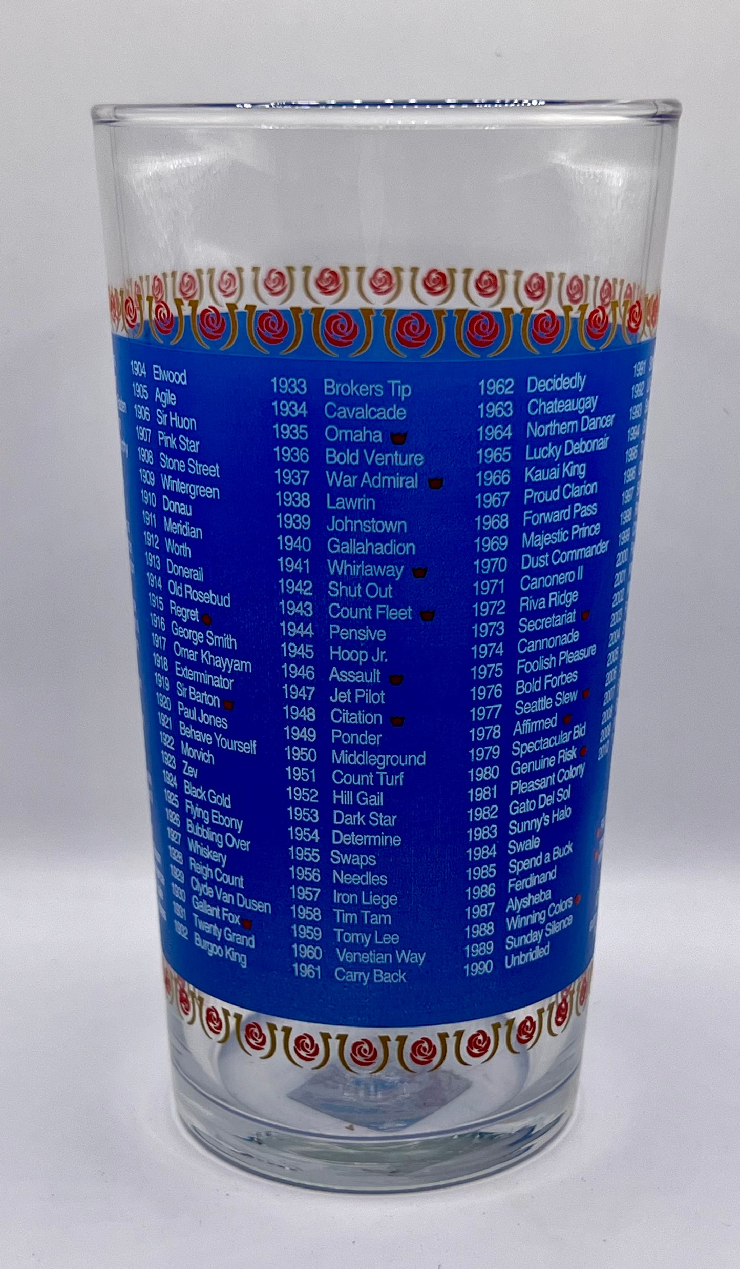 2010 Kentucky Derby Glass
