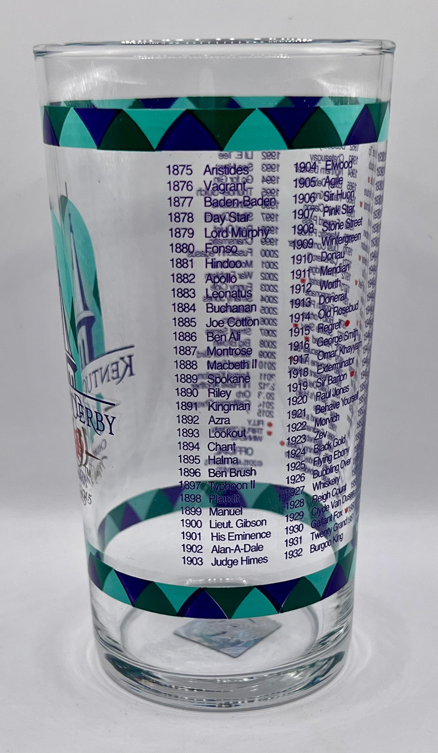 2015 Kentucky Derby Glass