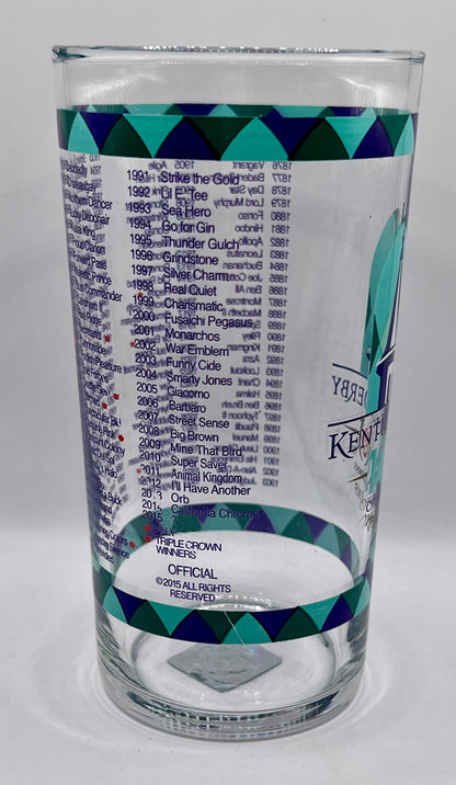 2015 Kentucky Derby Glass