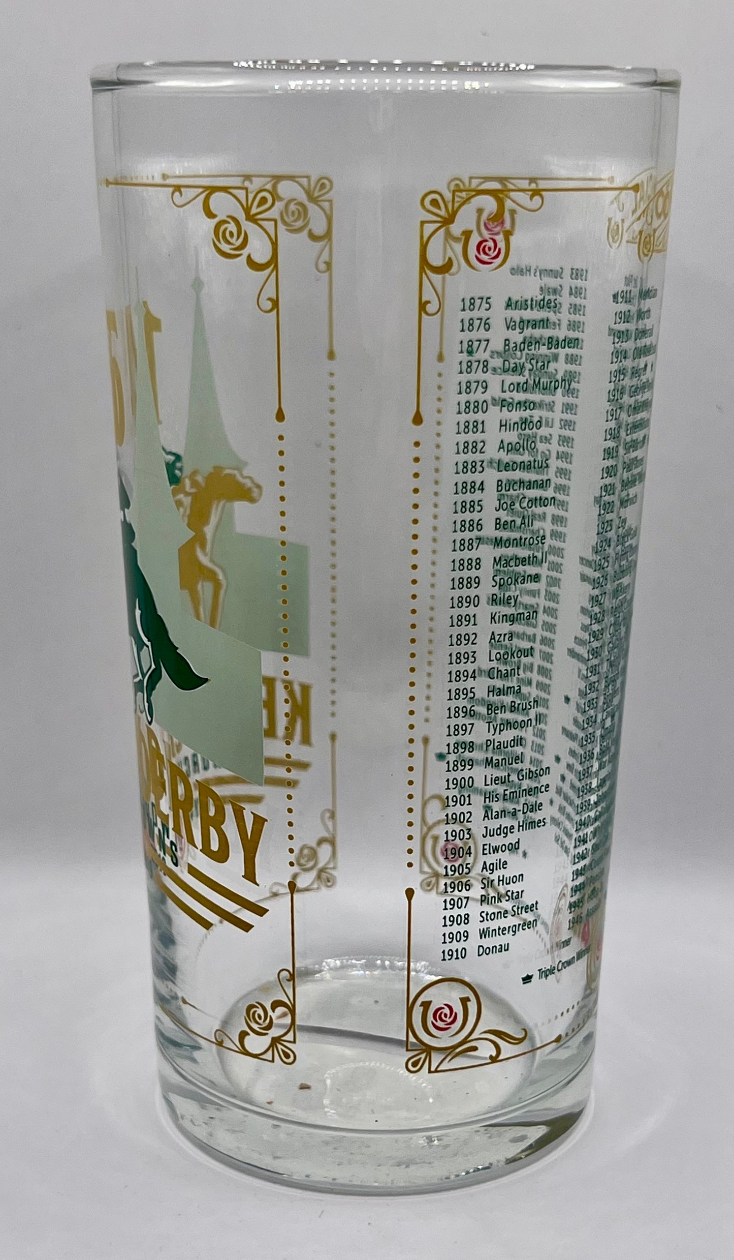 2019 Kentucky Derby Glass