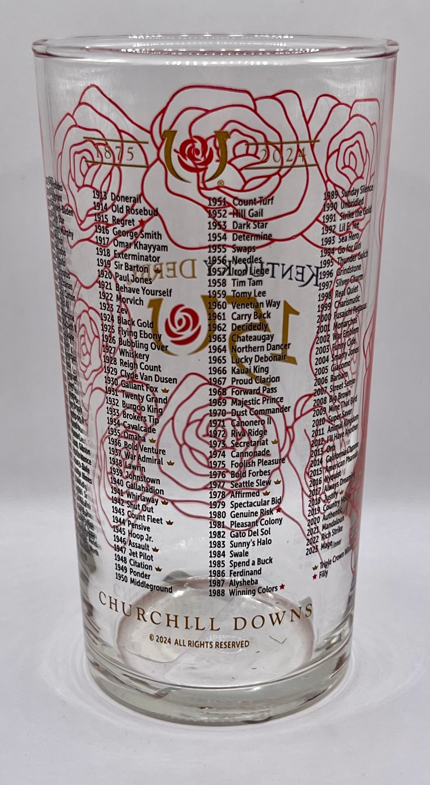 2024 Kentucky Derby Glass