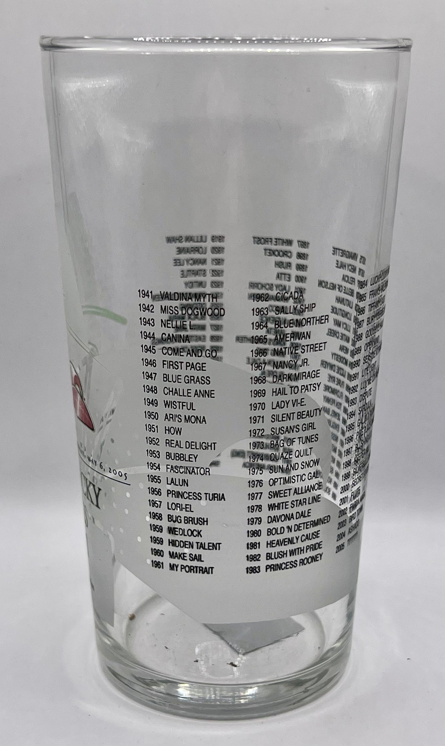 2005 Kentucky Oaks Glass