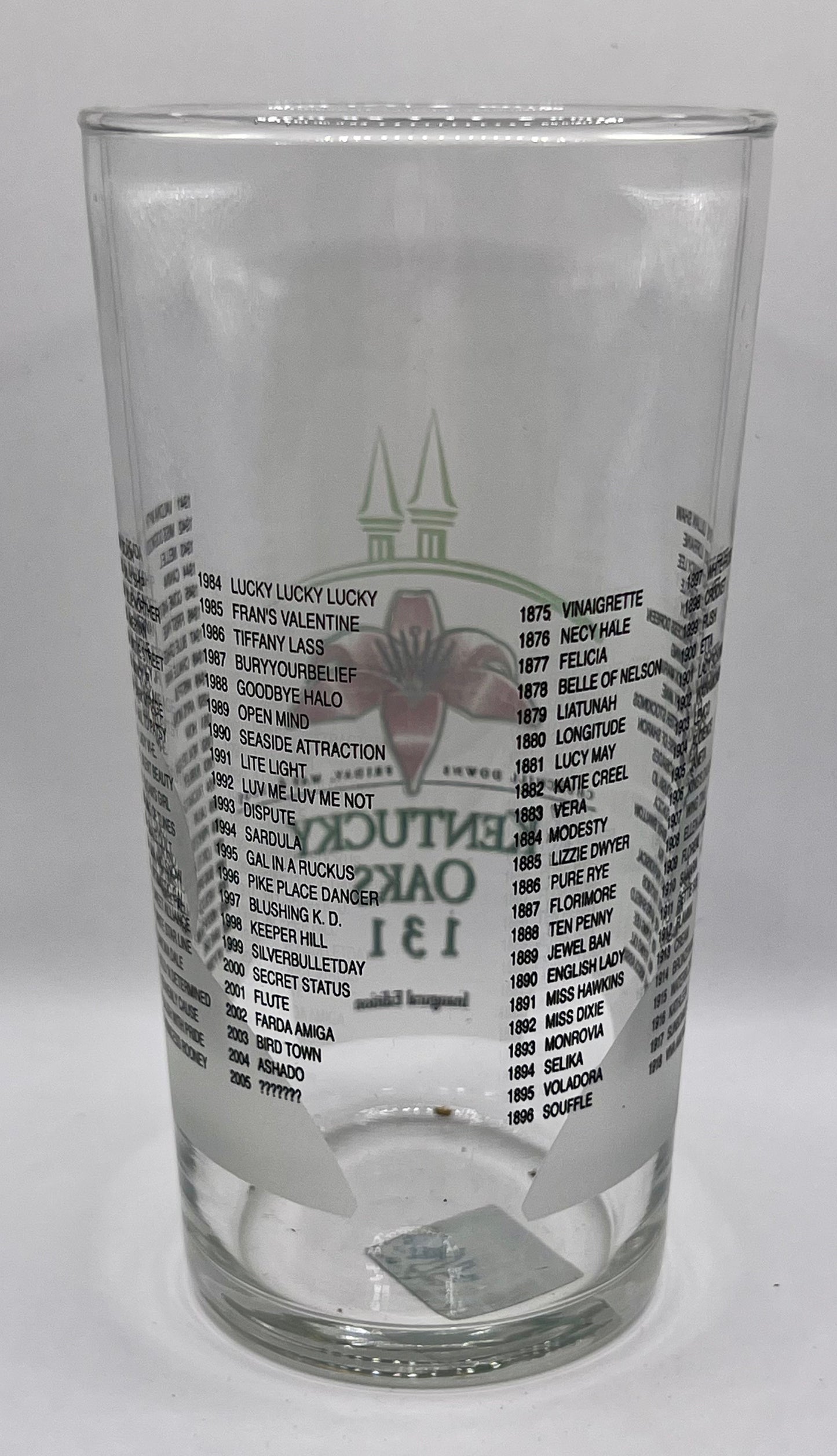 2005 Kentucky Oaks Glass