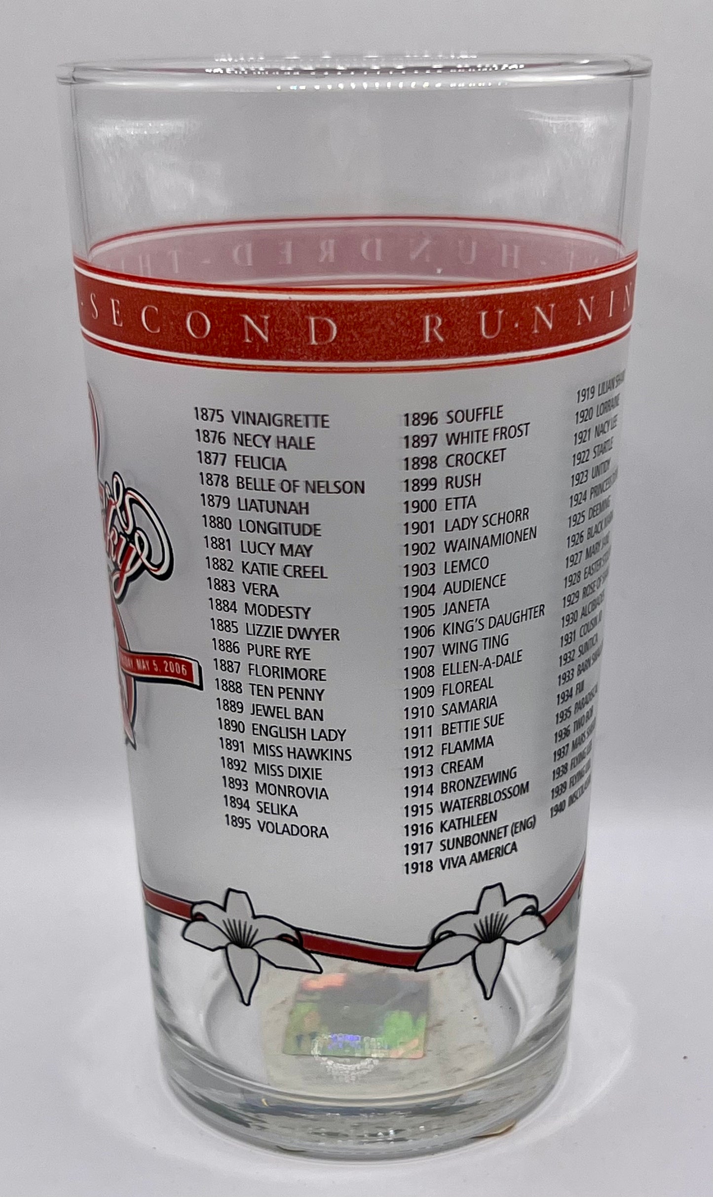 2006 Kentucky Oaks Glass