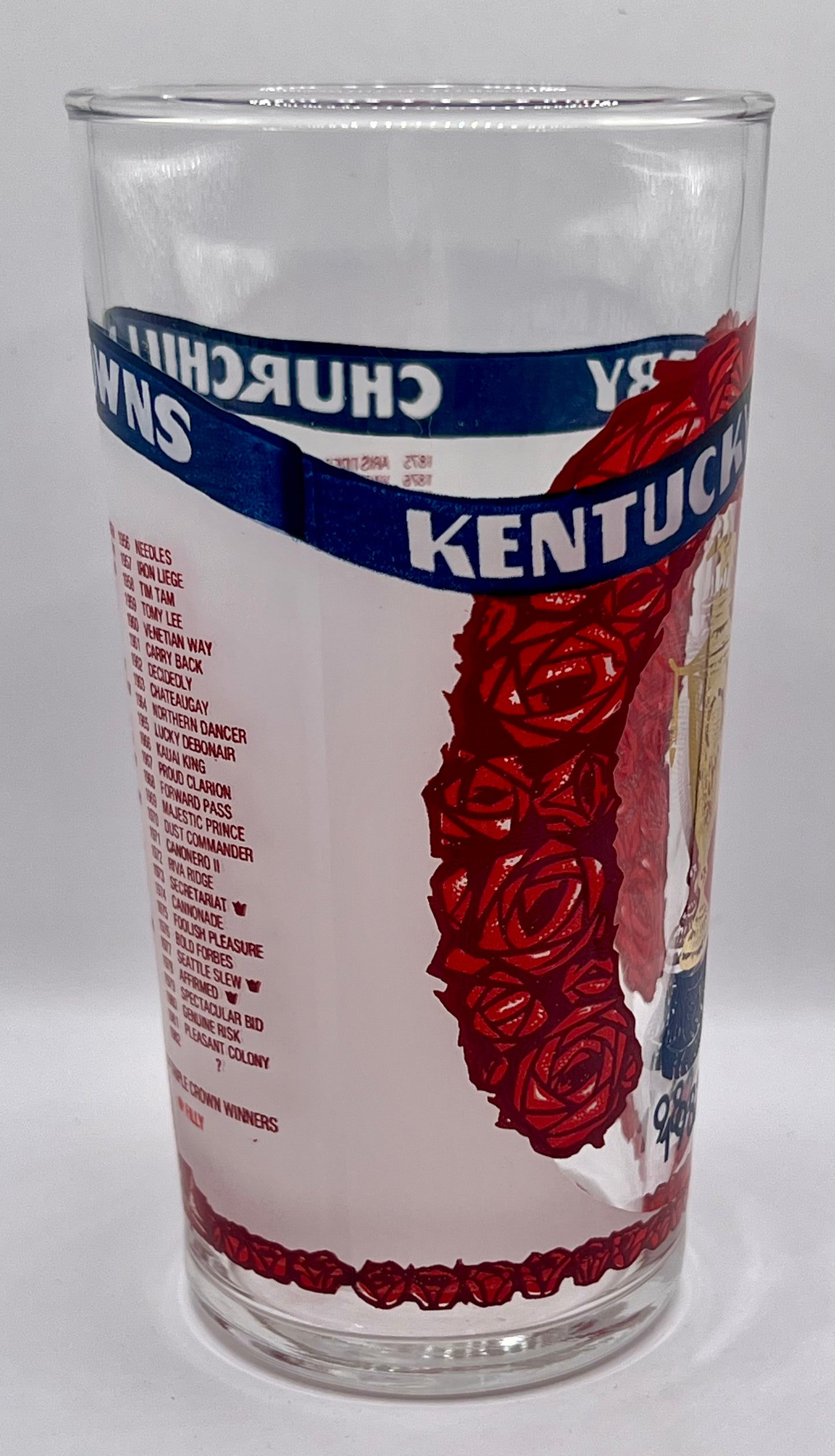 1982 Kentucky Derby Glass, Red Dot Missing