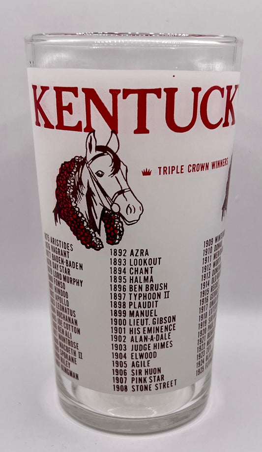 1977 Unofficial Kentucky Derby BAR Glass