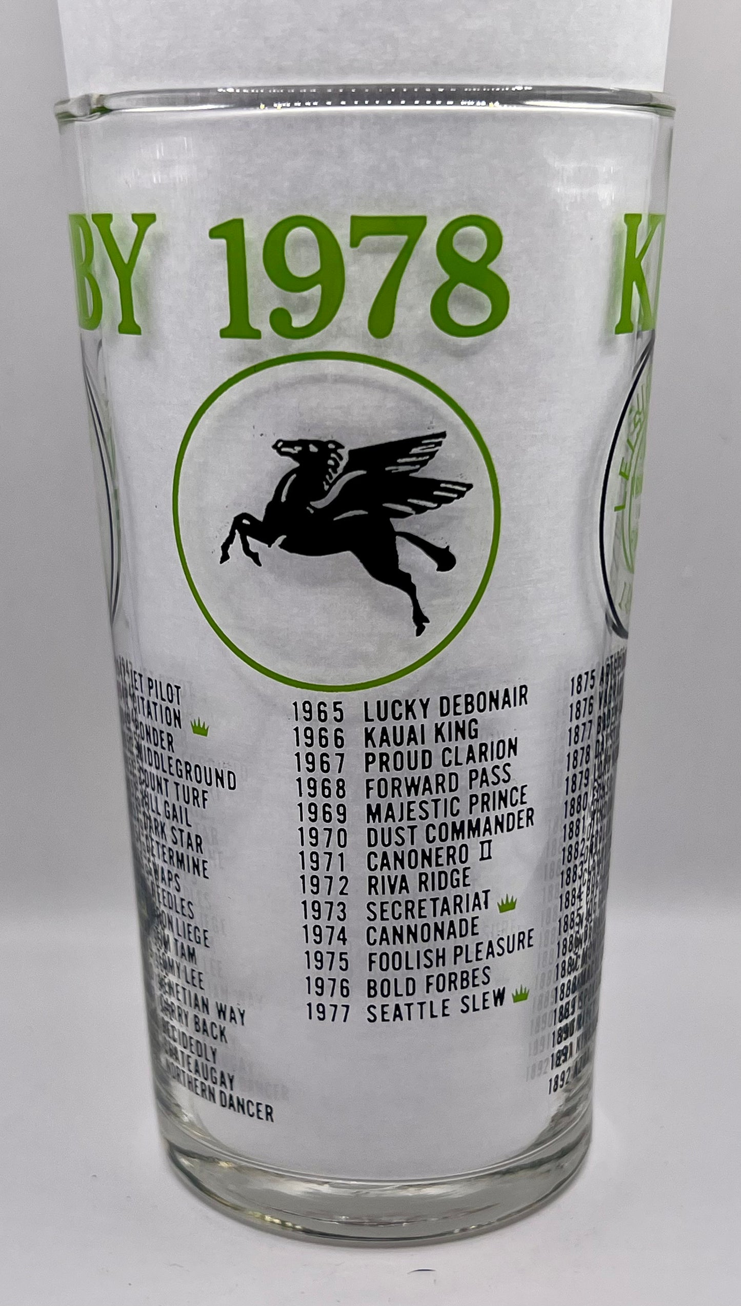 1978 Unofficial Kentucky Derby BAR Glass