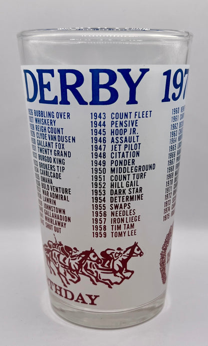 1976 Unofficial Kentucky Derby BAR Glass