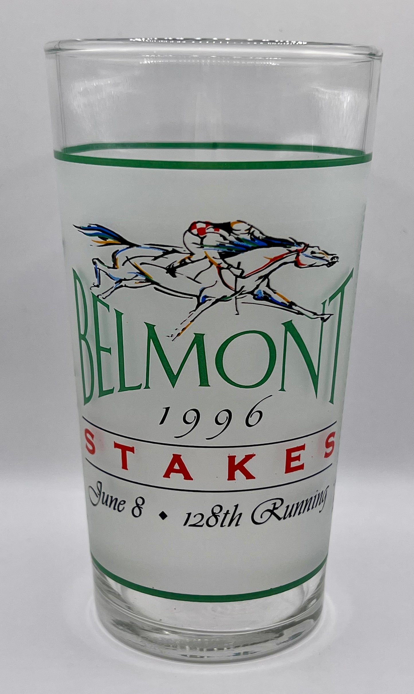 1996 Belmont Stakes Glass