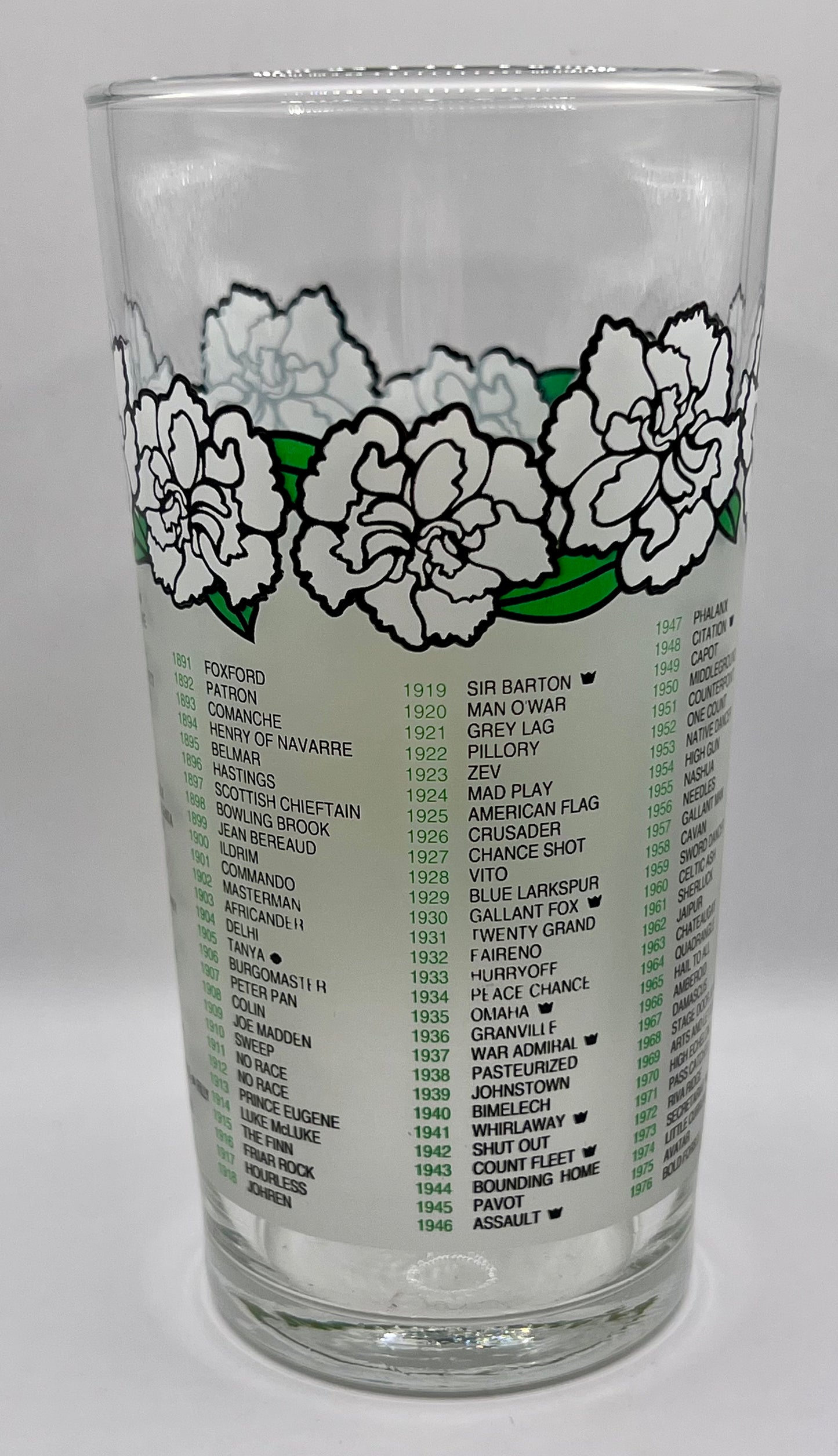 2001 Belmont Stakes Glass
