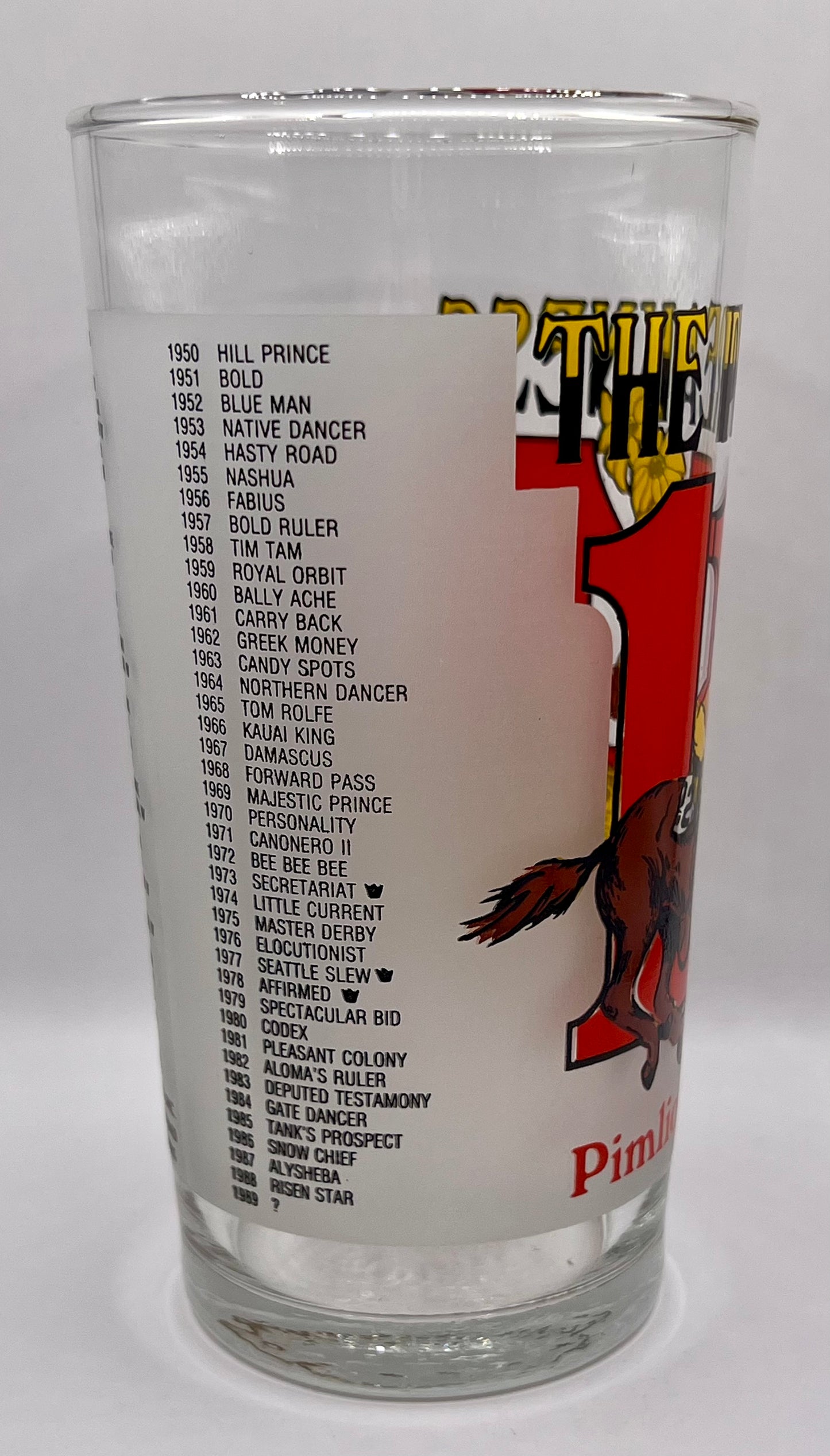 1989 Preakness Stakes Glass
