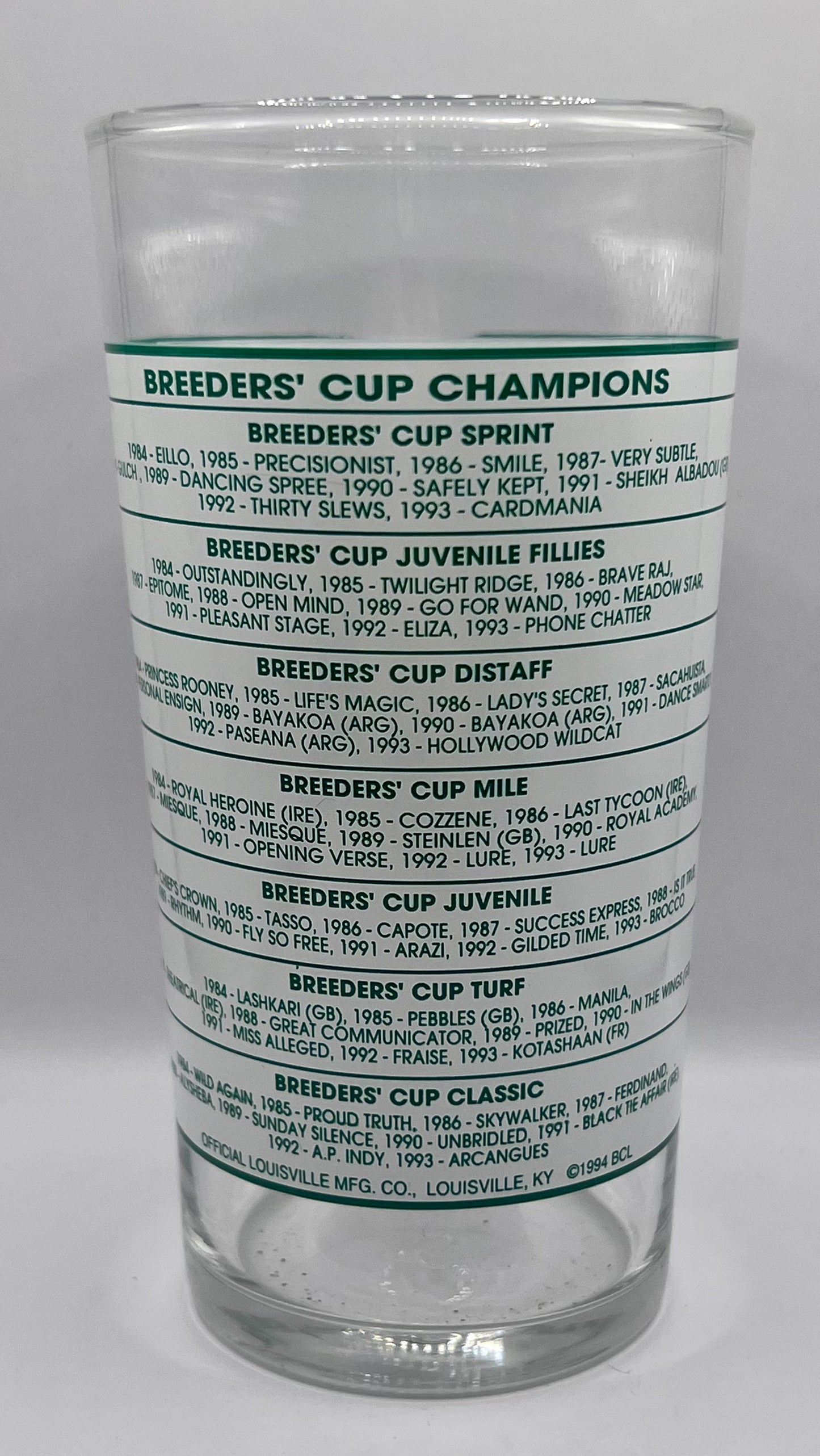 1994 Breeders' Cup Glass