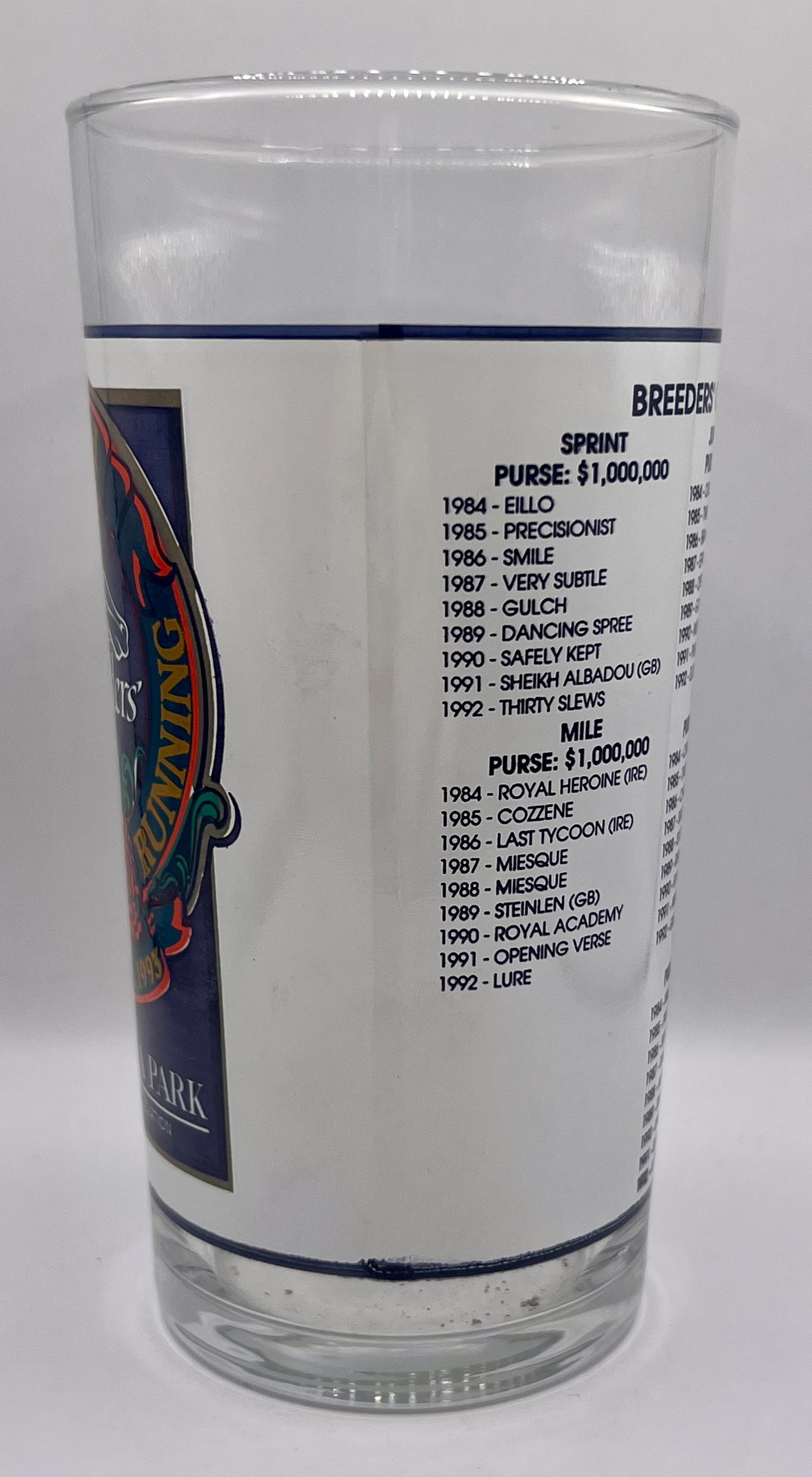 1993 Breeders' Cup Glass
