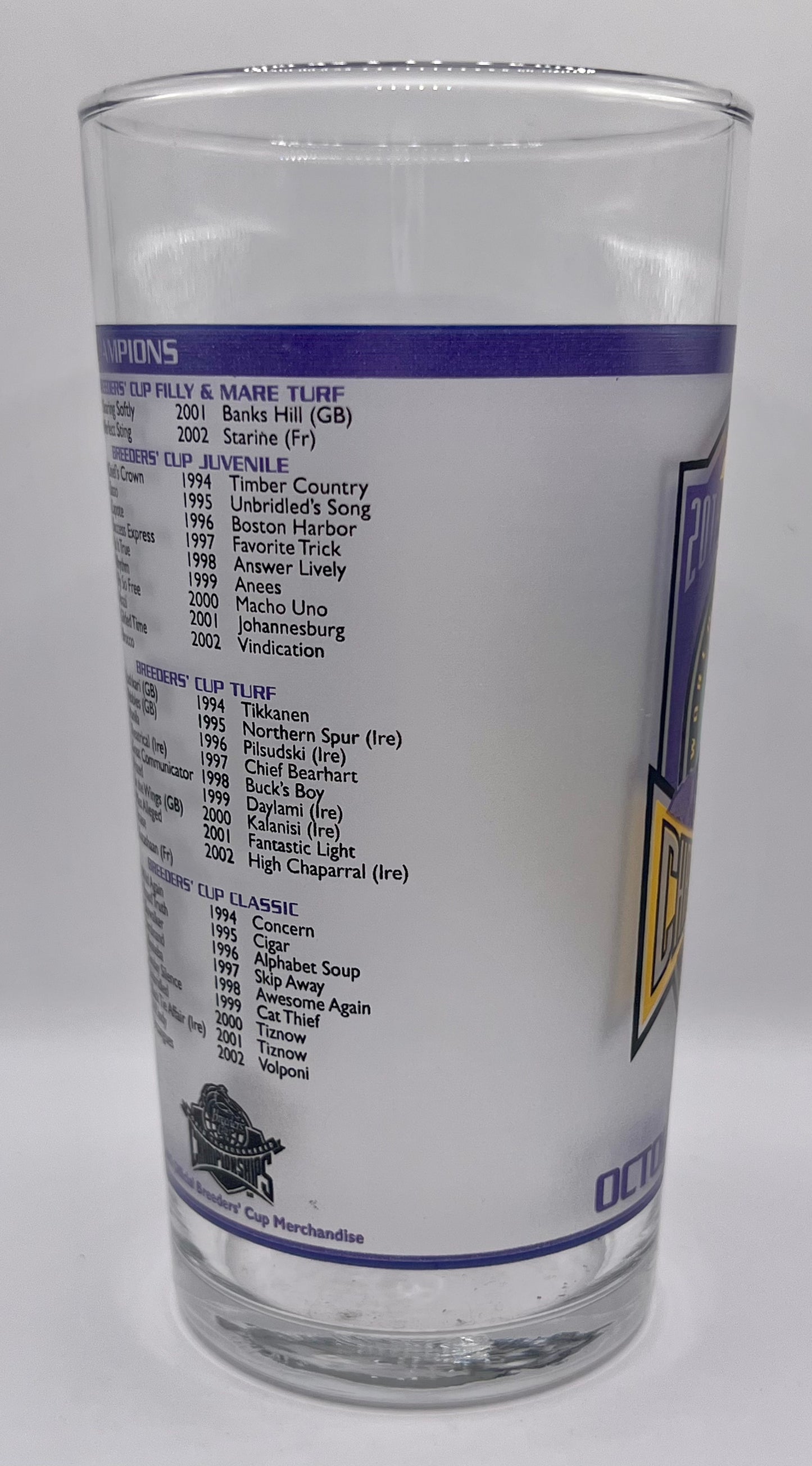 2003 Breeders' Cup Glass