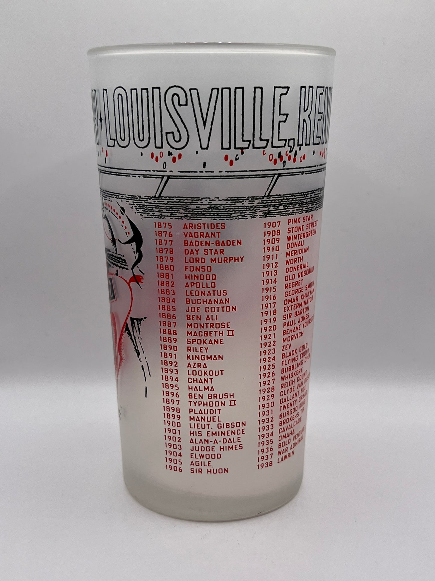 1971 Unofficial Kentucky Derby BAR Glass