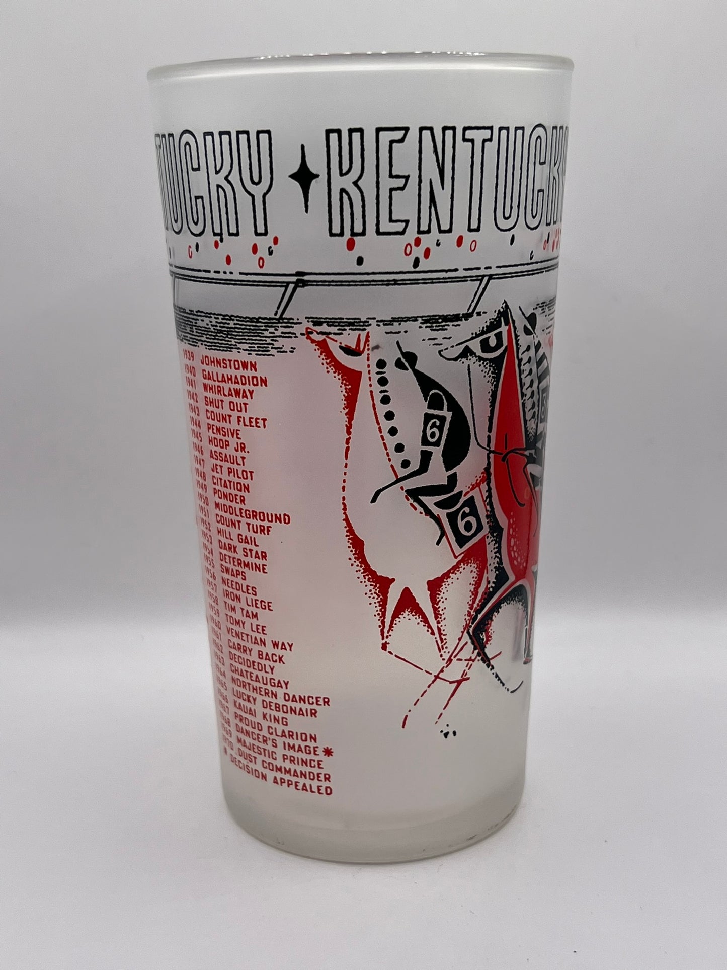 1971 Unofficial Kentucky Derby BAR Glass