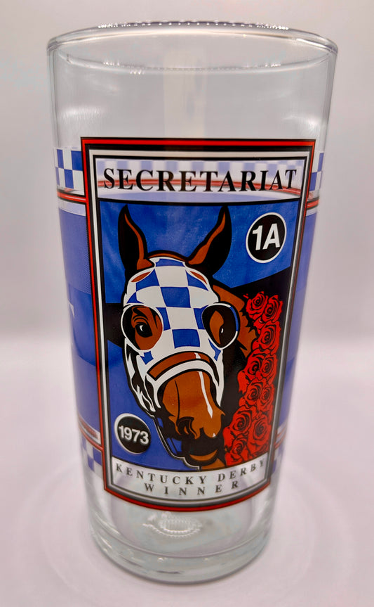 Secretariat Triple Crown Winner BAR Glass
