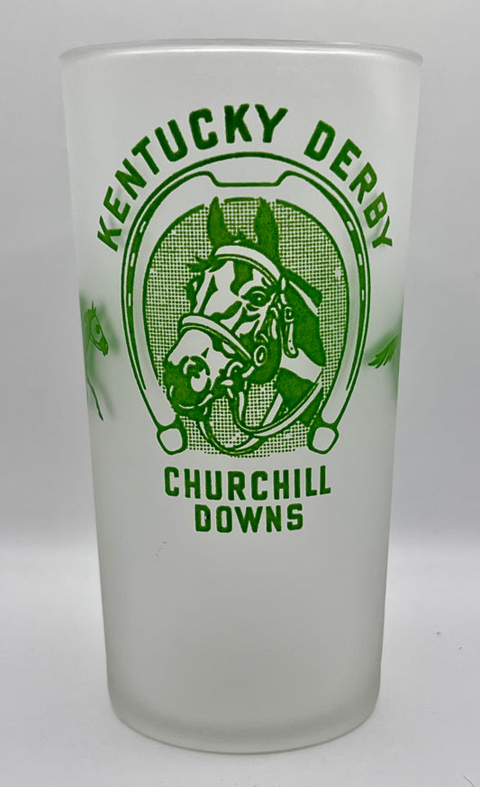 1948 Kentucky Derby Glass - Frosted Bottom