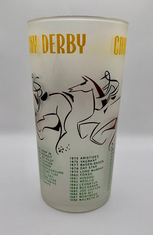 1956 Kentucky Derby Glass: 1 Star, 3 Tails