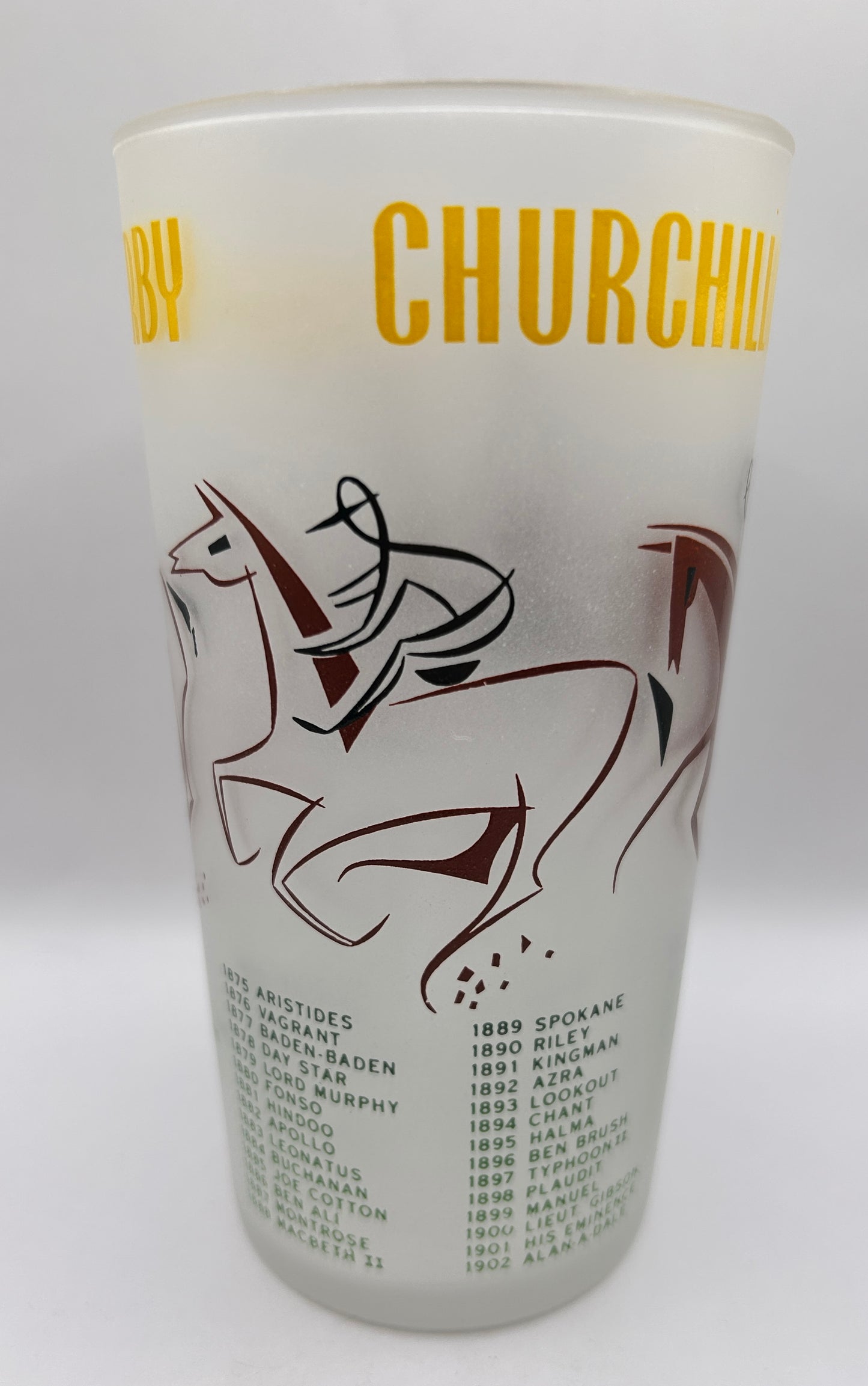 1956 Kentucky Derby Glass: 1 Star, 3 Tails