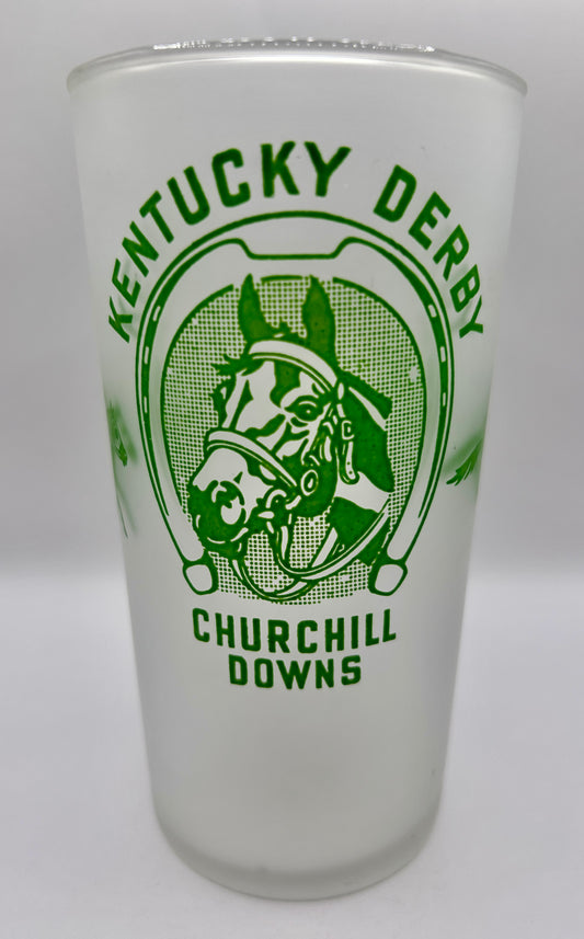 1948 Kentucky Derby Glass - Frosted Bottom