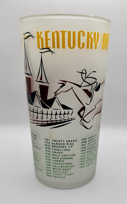 1956 Kentucky Derby Glass: 1 Star, 3 Tails