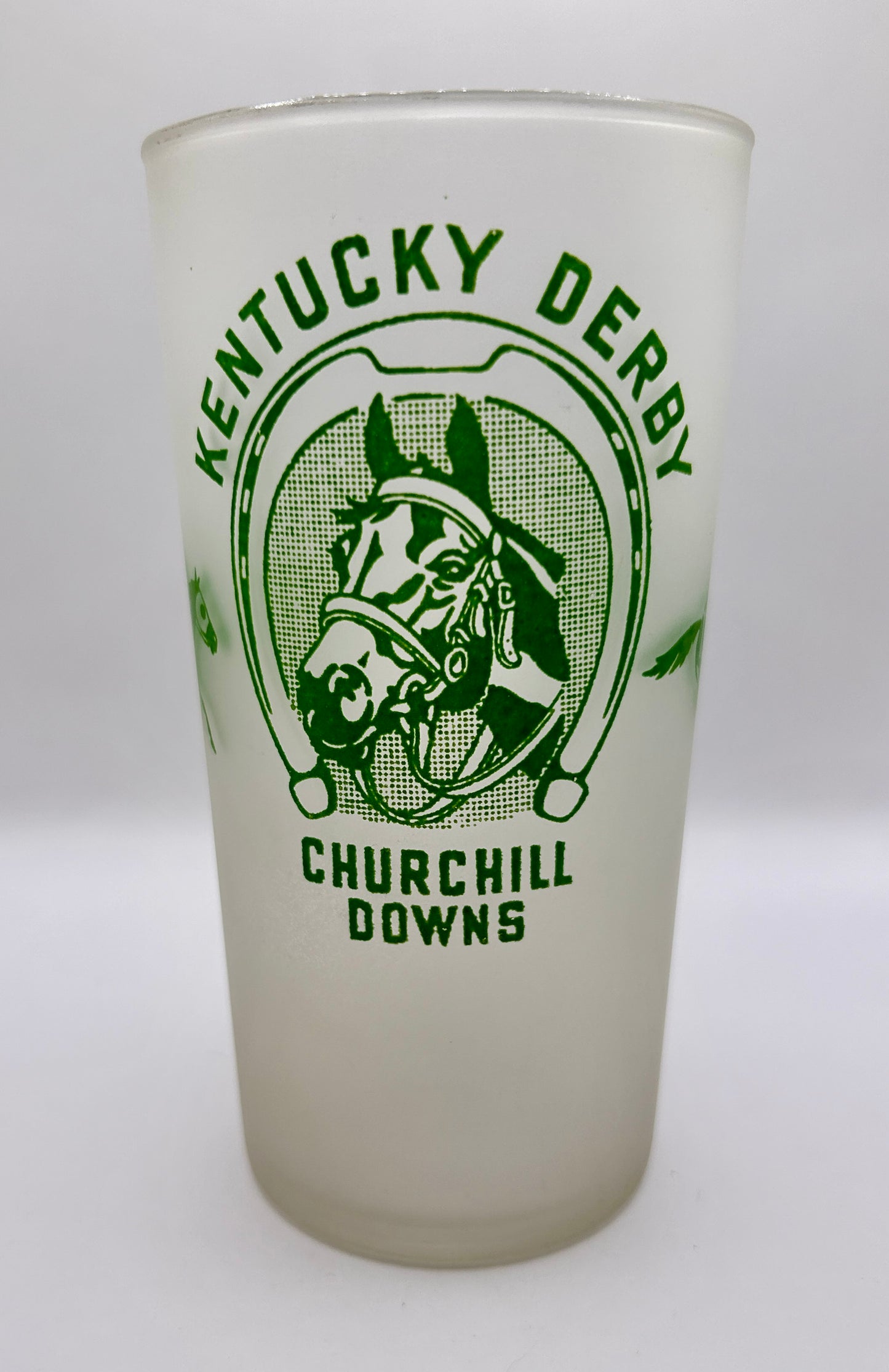 1948 Kentucky Derby Glass - Clear Bottom