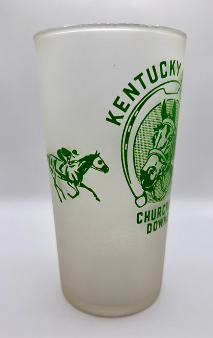 1948 Kentucky Derby Glass - Clear Bottom