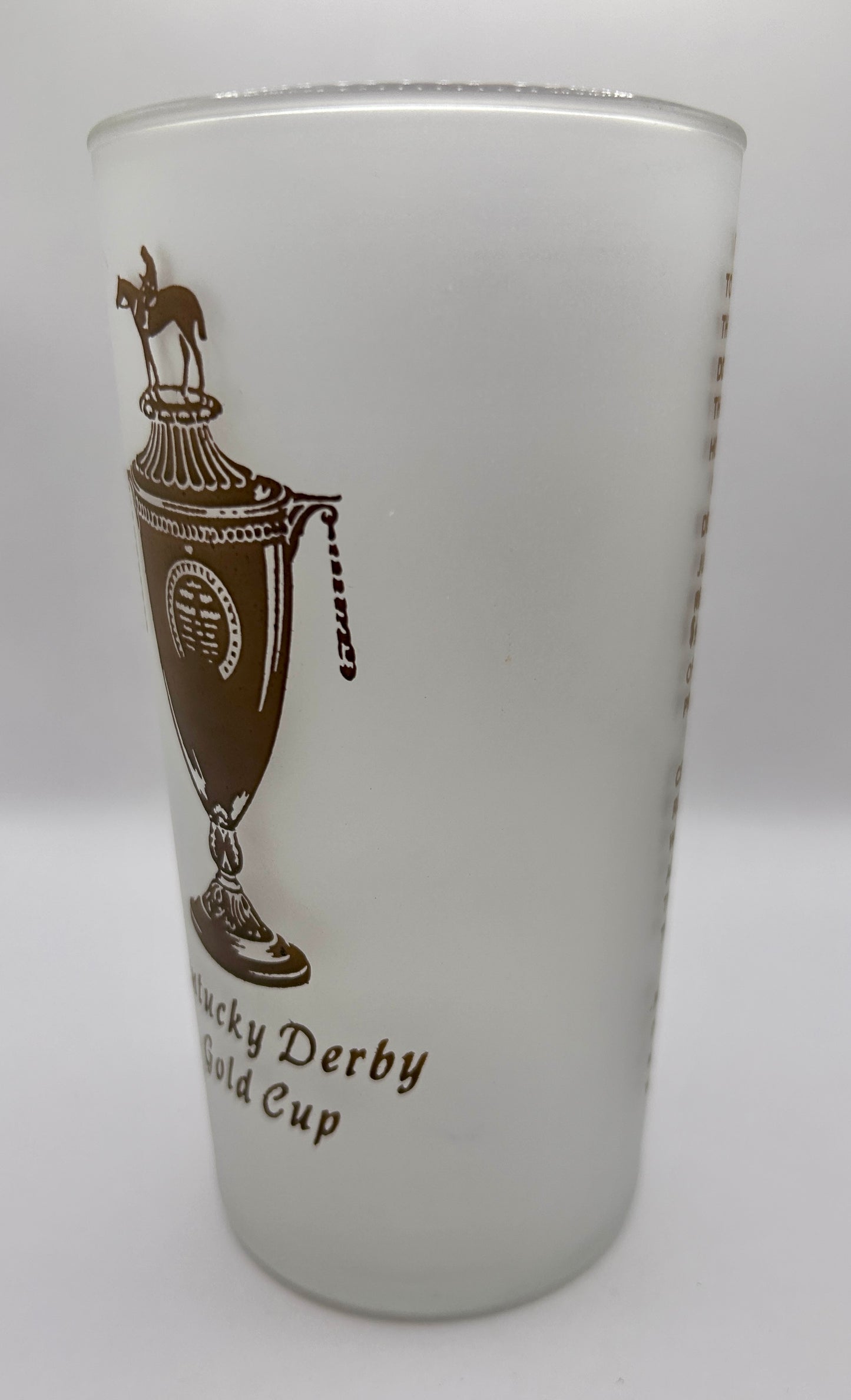 1952 Kentucky Derby Glass