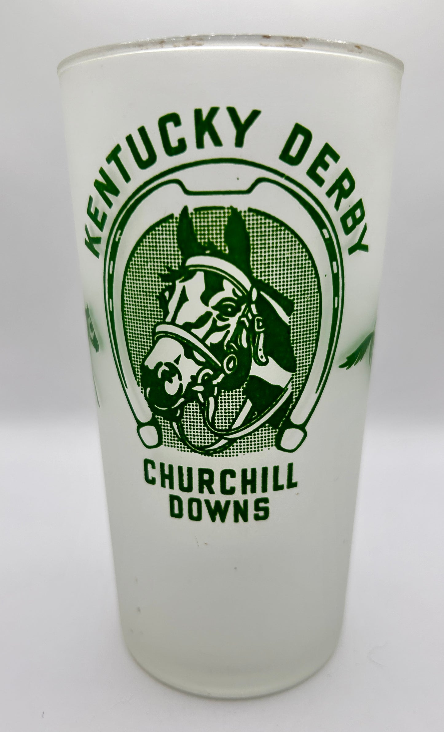 1948 Kentucky Derby Glass - Clear Bottom