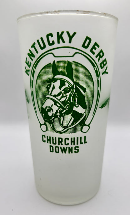 1948 Kentucky Derby Glass - Clear Bottom