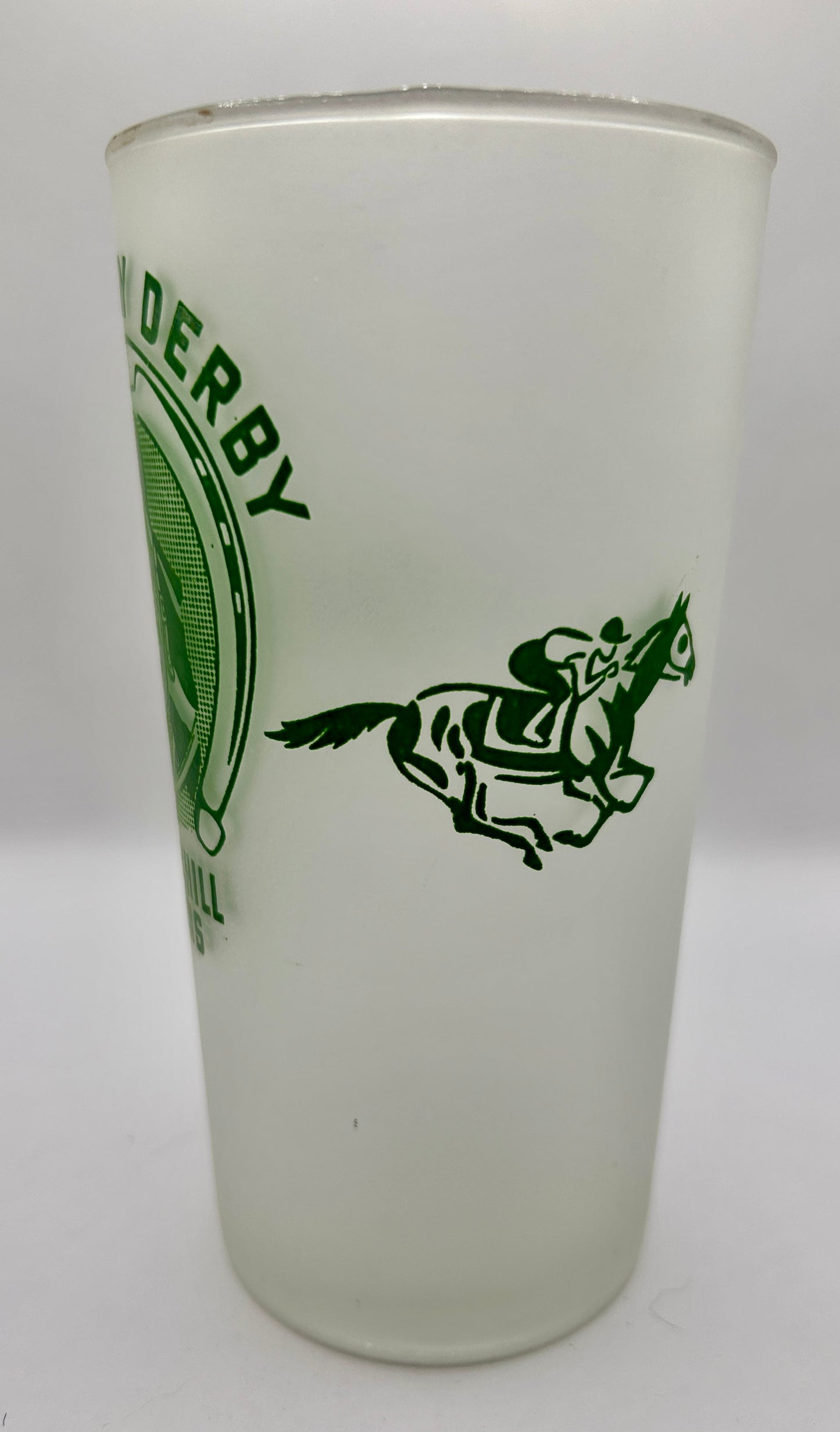 1948 Kentucky Derby Glass - Clear Bottom